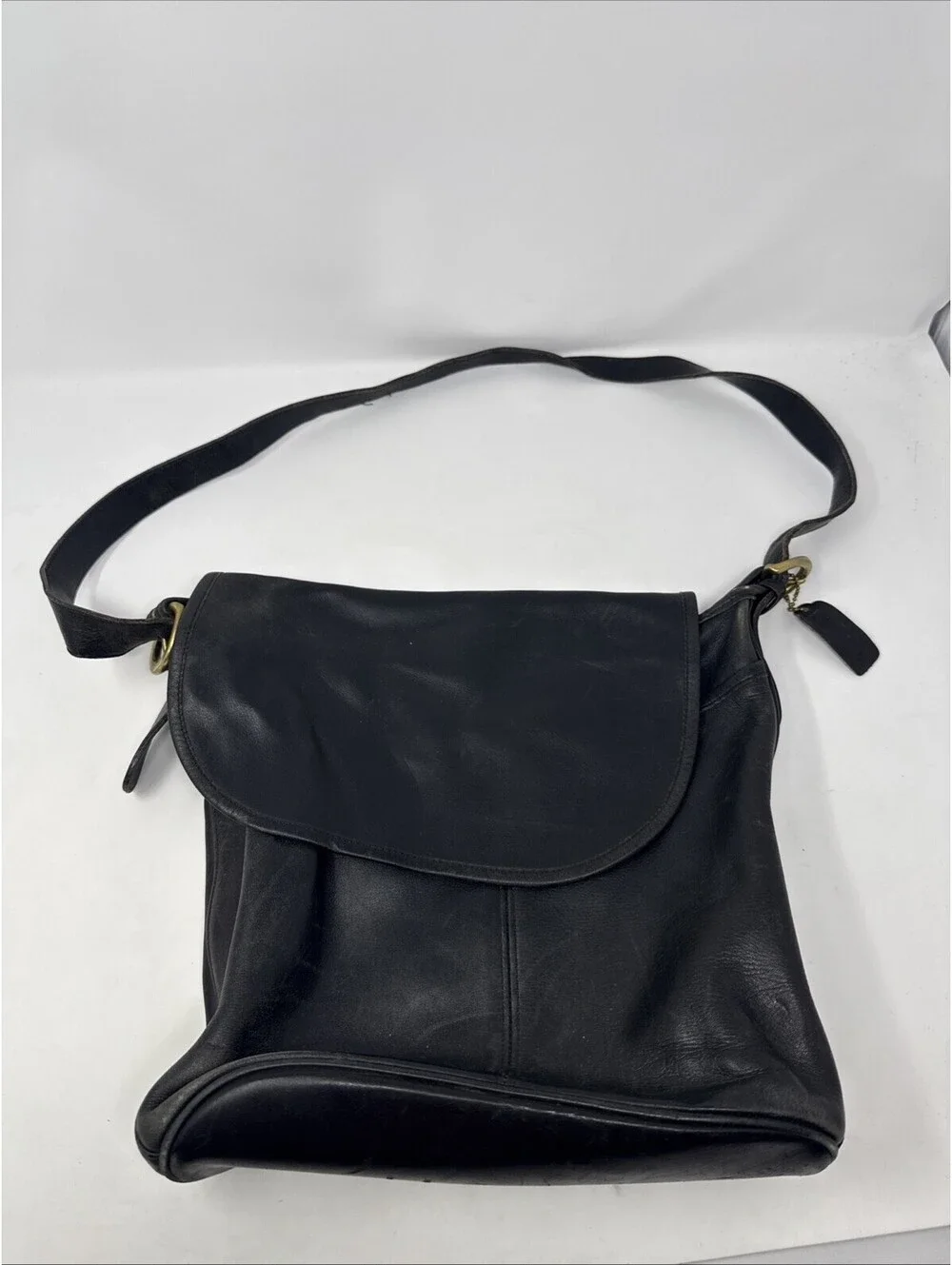 Vintage Coach Whitney Bag 4115 Black USA 1990s Large Lightweight Collection